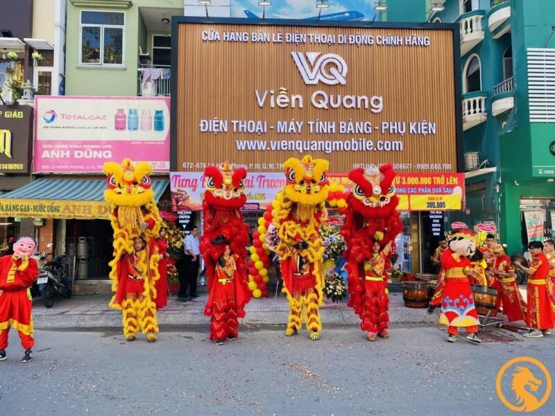 Dịch vụ lân sư rồng khai trương tại TP Vinh, Nghệ An